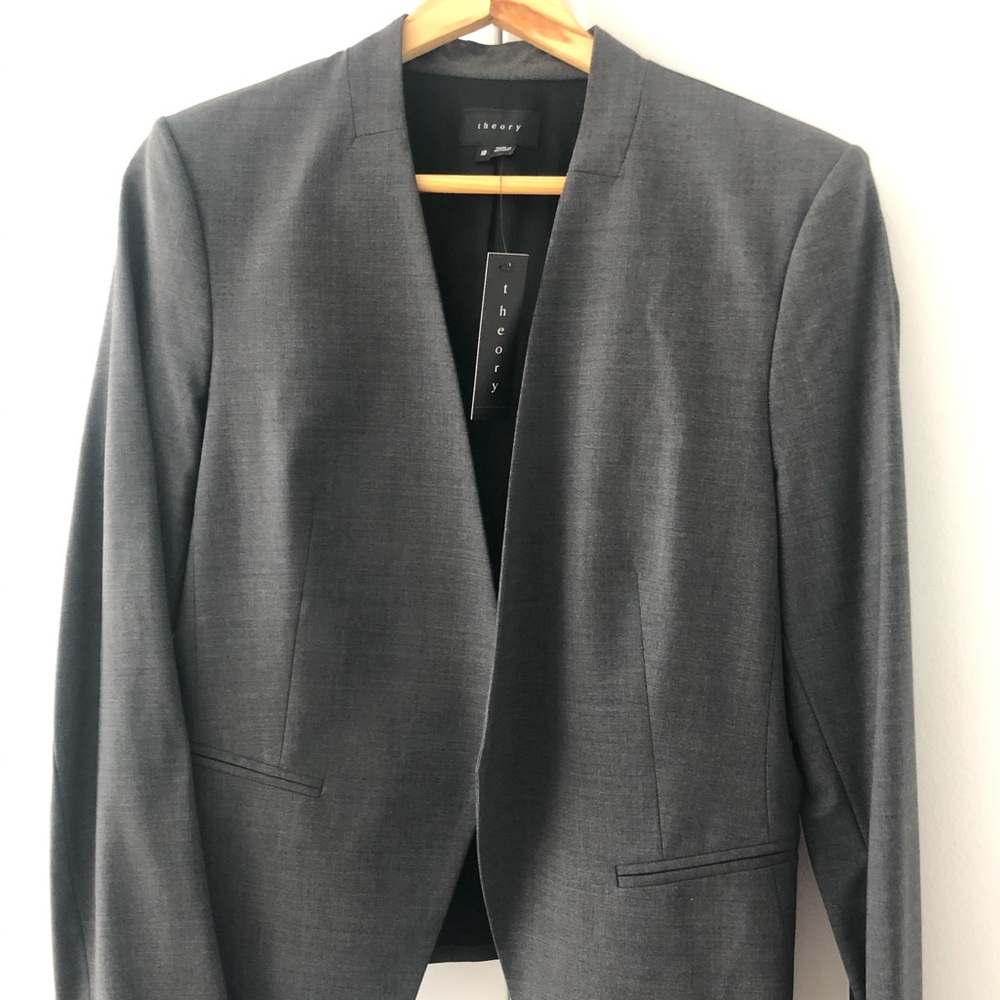 Theory suit blazer tag on